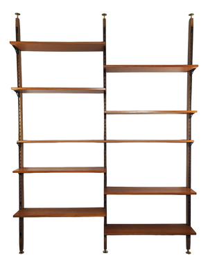 Swedish Cielo Terra Teak Bookcases, Italian Design from the 1960s