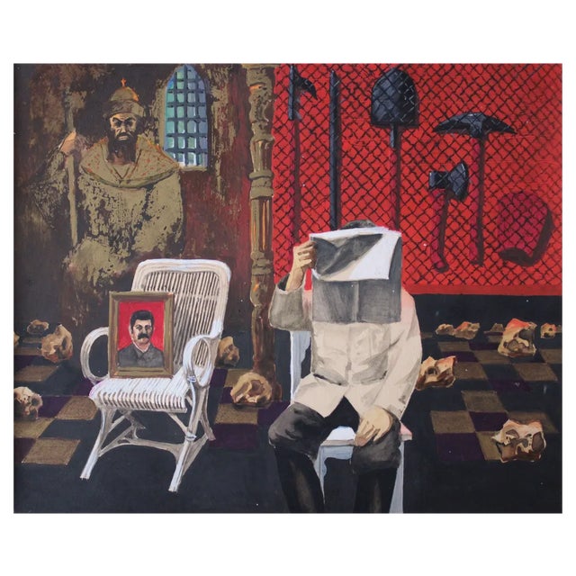 Albert Goltjakov, Epiphany, 1987, Mixed Media on Paper For Sale