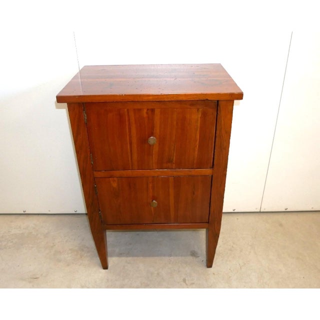 Code 2611 antique walnut bedside table/cabinet, 16th century antique walnut bedside table/cabinet, late 18th/early 19th...