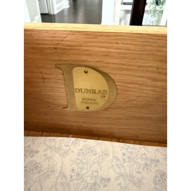 Brown Edward Wormley for Dunbar Mid-Century Walnut Console Table With Drawer For Sale - Image 8 of 12