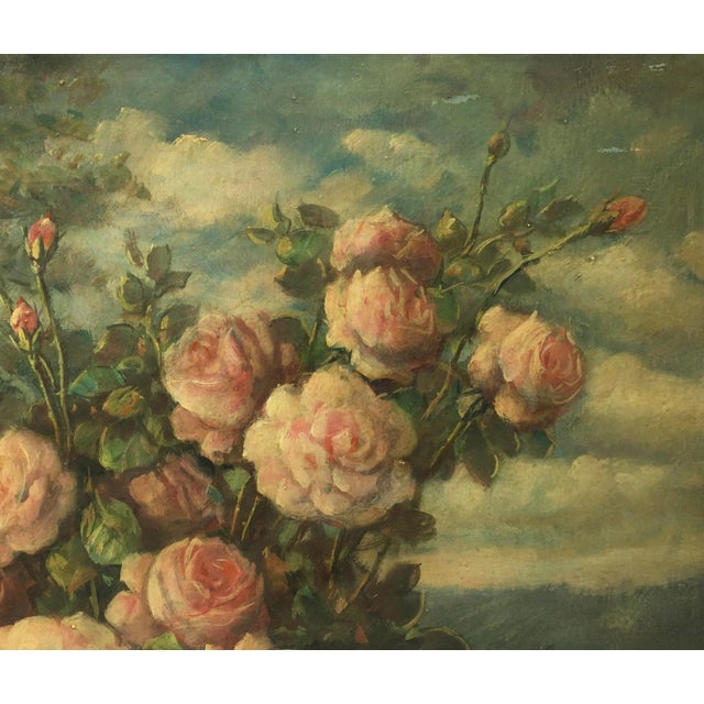 Still Life of Flowers, Italian School, Italy, Oil on Canvas, Framed For Sale - Image 6 of 7
