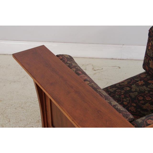 Stickley Mission Style Cherry Cube Prairie Chair For Sale - Image 12 of 18