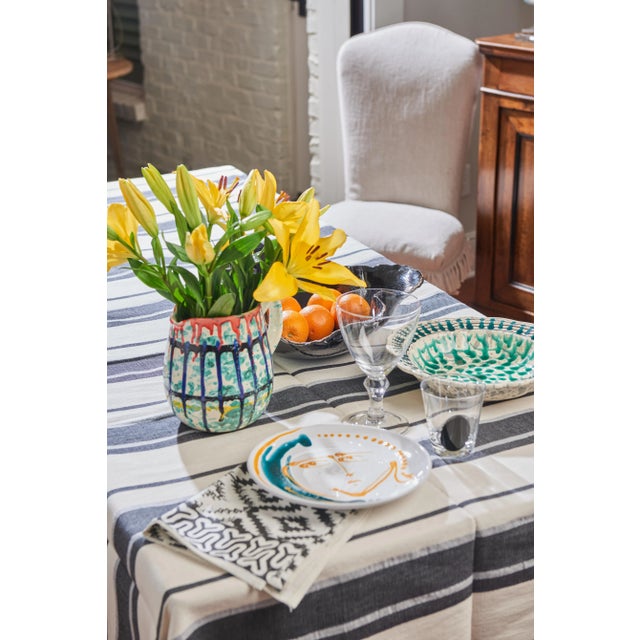 Hand-painted in Southern Italy, in the region of Puglia, these unique face plates are equally wonderful as stylish wall...