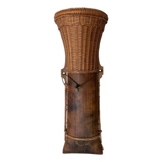 Laotian Khmu Knife Holder Basket, 1950s For Sale