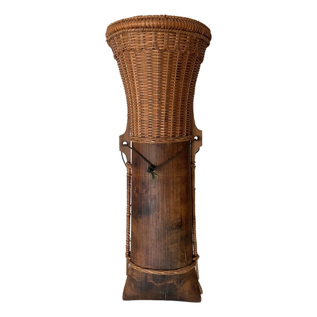 Laotian Khmu Knife Holder Basket, 1950s For Sale