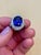 Blue 8.5 Carat Oval Tanzanite and 2 Carat Diamond Ring 18 Karat White Gold, Estate, Size 3 For Sale - Image 8 of 8