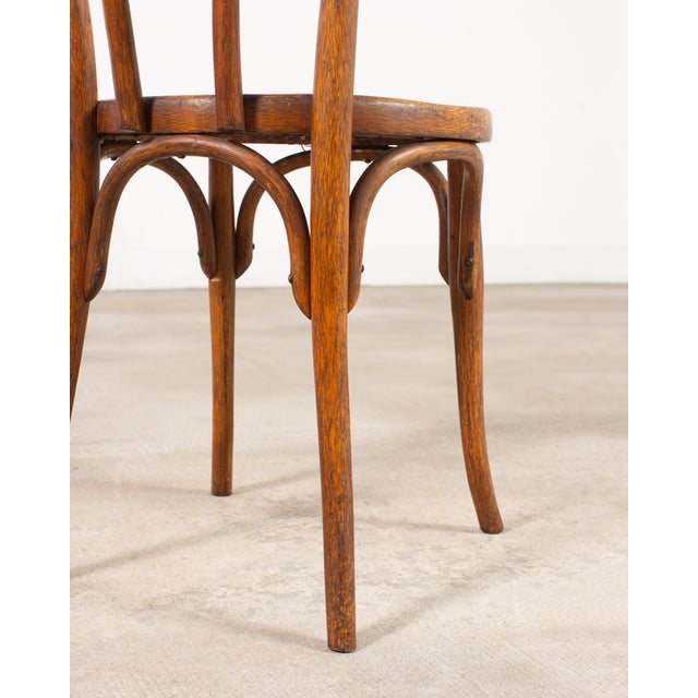 Pair of J & J Kohn Thonet Bentwood Cane Viennese Café Chairs For Sale - Image 13 of 17