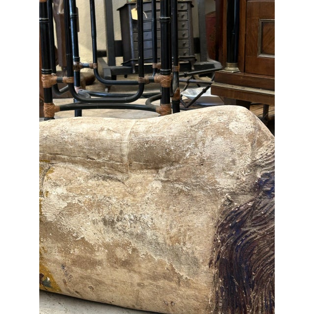 Antique Carved Wood Mermaid Sculpture. For Sale - Image 10 of 12