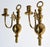 Late 20th Century Mid-Century Modern Cast Brass Candle Holder Wall Sconces - A Pair For Sale - Image 14 of 17