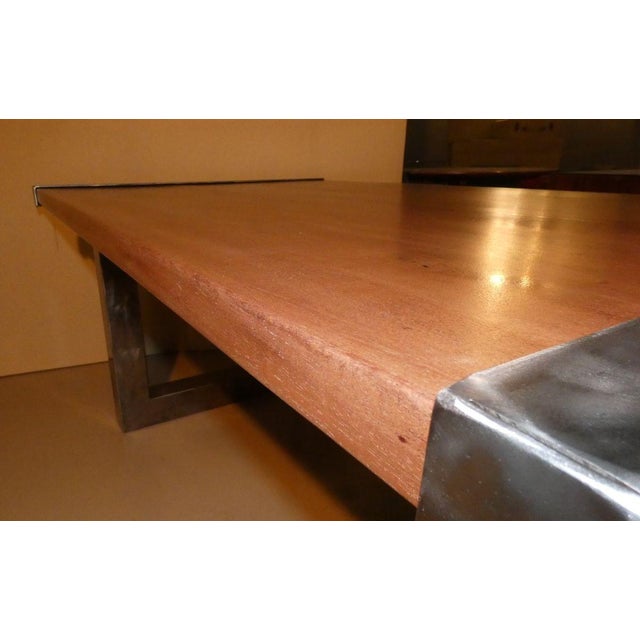 Italian Industrial Mahogany Dining Table from Officina di Ricerca, 1990s For Sale - Image 17 of 18