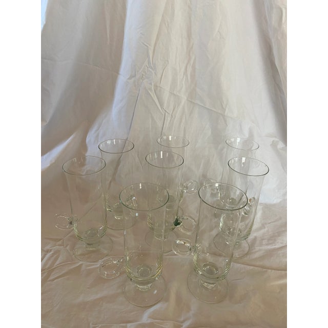 Mid-Century Modern Mid-Century Modern Handled Glasses- Set of 8 For Sale - Image 3 of 10