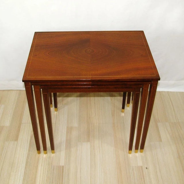 Nesting Tables by Bodafors Svenska Möbelfabrikerna, 1950s, Set of 3 For Sale - Image 15 of 18