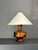 Mid-Century English Teak Table Lamp with Geometric Wood Inlay, 1955 For Sale - Image 13 of 13