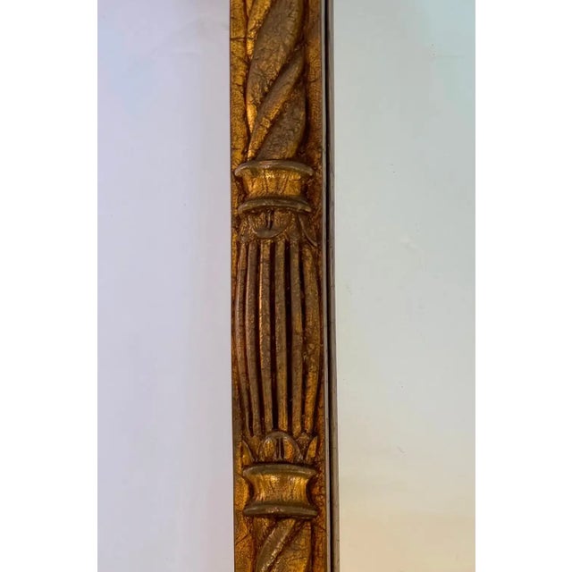 Mid-Century Hollywood Regency Gilt Rope and Tassel Trumeau Pier Mirror For Sale In Philadelphia - Image 6 of 8
