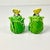 1970s Vintage Boho Chic Hollywood Regency Lettuce Leaf Salt & Pepper Shakers - A Pair. For Sale - Image 6 of 11