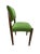 Wood Set of 6 Italian Mid-Century Modern Dining Chairs in Walnut and Green Upholstery, C. 1960s For Sale - Image 7 of 8
