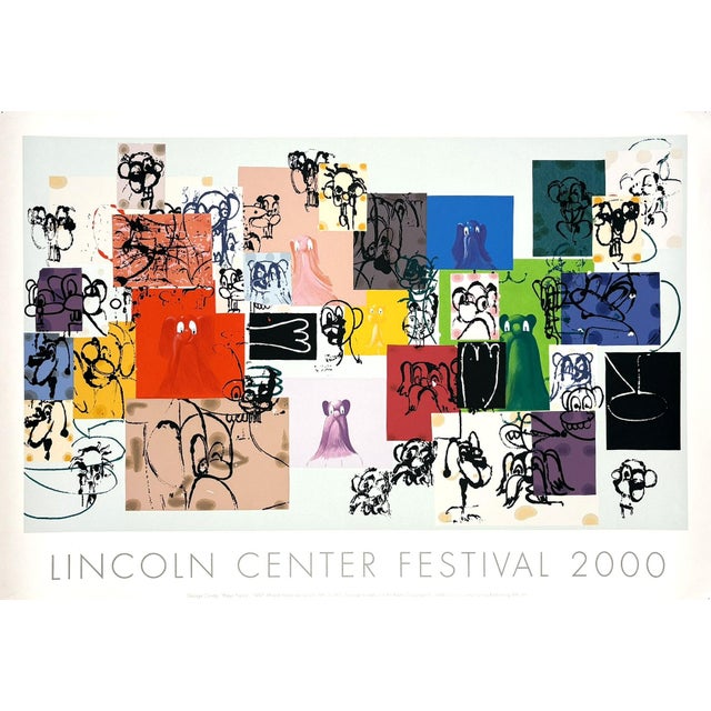 George Condo Paper Faces Original Silkscreen Lincoln Center Festival 2000 Poster For Sale