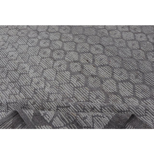 Modern Moroccan Rug With All-Over Sub-Geometric Design by Keivan Woven Arts For Sale - Image 10 of 11