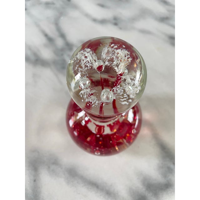 Mid-Century Modern Mid 20th Century Bill Knight Blown Art Glass Perfume Bottle Paperweight For Sale - Image 3 of 9