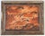 A copy of prehistoric cave paintings at Lascaux, in shades of burnt orange, beige, burnt umber. Minimalism, Abstract,...