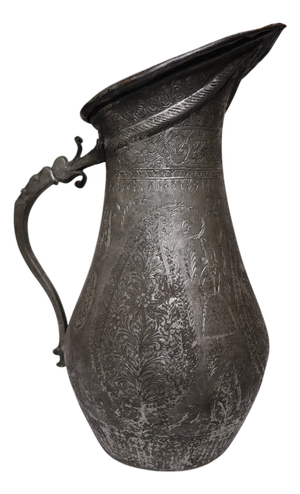 Antique Islamic Water Jug Ewer in Copper, 1930s