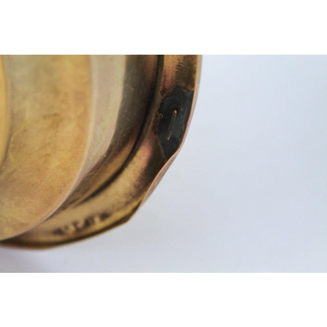 Vintage Freestanding Brass Floor Ashtray For Sale - Image 11 of 12