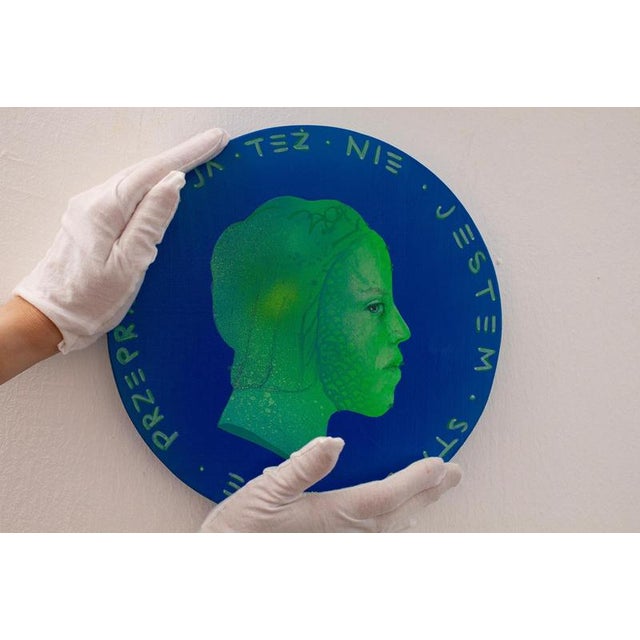 Early 21st Century Natasha Lelenco, Currencies Series, 2024, Acrylic Paintings, Set of 4 For Sale - Image 5 of 12