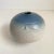 Ceramic Vintage Signed Studio Pottery Weed Pot Vase Pale Blue & White Glaze Petite 3” Tall For Sale - Image 7 of 12
