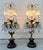 Antique 19th Century French Bronze & Crystal Girandole Lamps – Pair (c. 1820s) Description: An exceptional and highly...