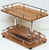Wood Italian Mid-Century Modern Drinks Cart or Rolling Bar Trolley For Sale - Image 7 of 10