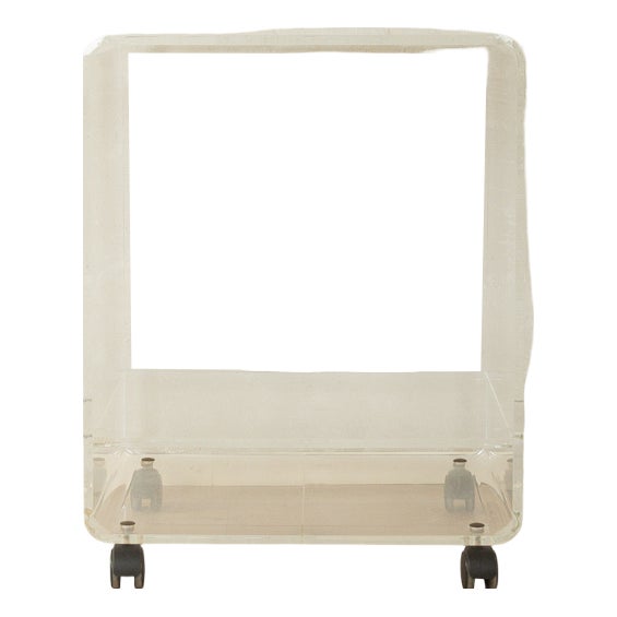 Acrylic Side Table, 1960s For Sale