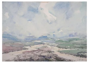 Herberts Mangolds, Field, 1967, Watercolor on Paper
