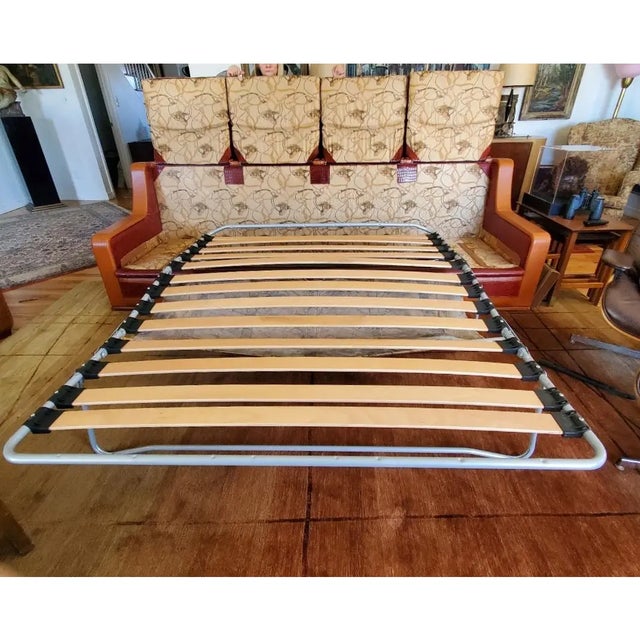 1980s Vintage Formitalia Paolo Gucci Leather Sofa | Chairish