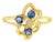 Sapphire Ring 10k Yellow Gold, Size 6 For Sale