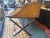 Maitland-Smith Leather Clad British Campaign Desk With Steel Sword Base, Vintage For Sale - Image 12 of 12