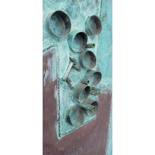 Artist Roy R. Butler Signed Copper Brutalist Doors - a Pair For Sale - Image 10 of 10