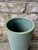 Tall Ribbed Pottery Vase, Turquoise For Sale In New York - Image 6 of 13