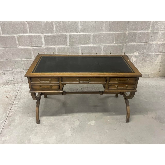 Sligh Campaign Style Writing Desk For Sale In Dallas - Image 6 of 7