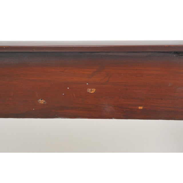 Mid 20th Century Chippendale Carved Wooden Sofa Accent Table For Sale - Image 11 of 16