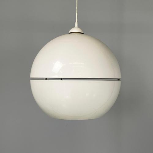 Space Age Italian Chandelier in White Metal, 2000s For Sale - Image 6 of 14