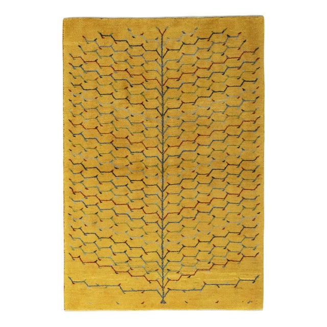 Hand-Knotted Gabbeh Loribaft Rug For Sale