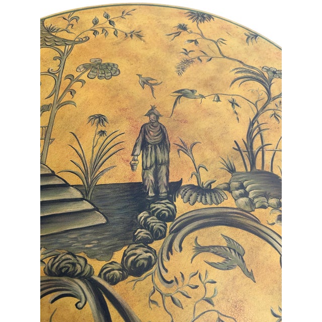 Sarreid Round Chinoiserie Gueridon Side Table For Sale In Raleigh - Image 6 of 9