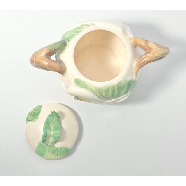 1980s Fitz & Floyd “Calla Lilly of the Valley” Ceramic Tea Service Set - 4-Piece For Sale - Image 11 of 12