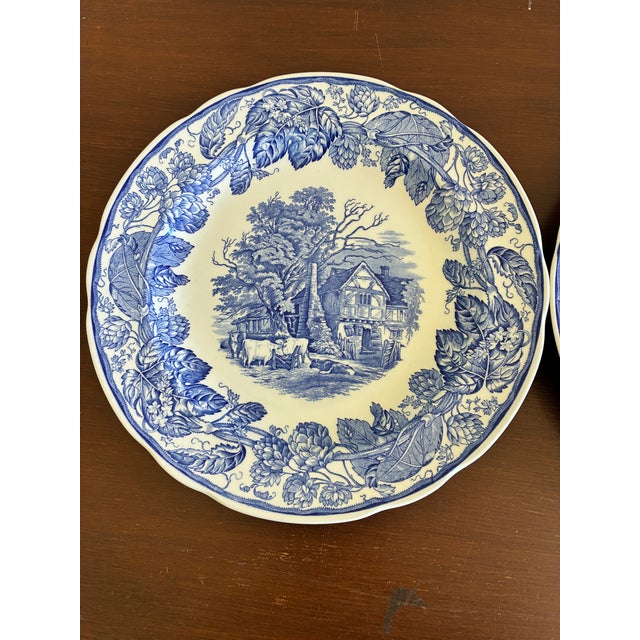 A very lovely 10.5" dinner plate from "The Spode Blue Room Collection - Rural Scenes". This plate is discontinued and was...