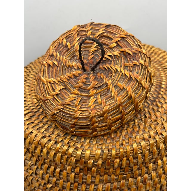 Apache Tus Pitch-Coated Lidded Basket With Horsehair Handles, C. 1940–1950 For Sale - Image 9 of 18