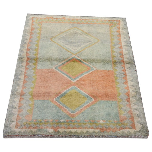 Vintage Gabbeh Knotted Wool Rug, 2'9''x3'5'' For Sale - Image 4 of 5
