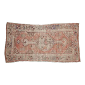 Vintage Distressed Oushak Rug Runner - 2'3" X 4'1"