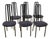 Vintage Chairs in Black Metal by Giorgio Cattelan, Set of 6 For Sale