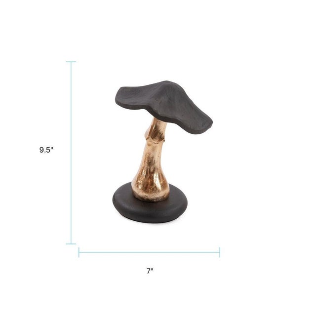 Metal Magical Mushroom Aluminum Sculpture- Small For Sale - Image 7 of 8