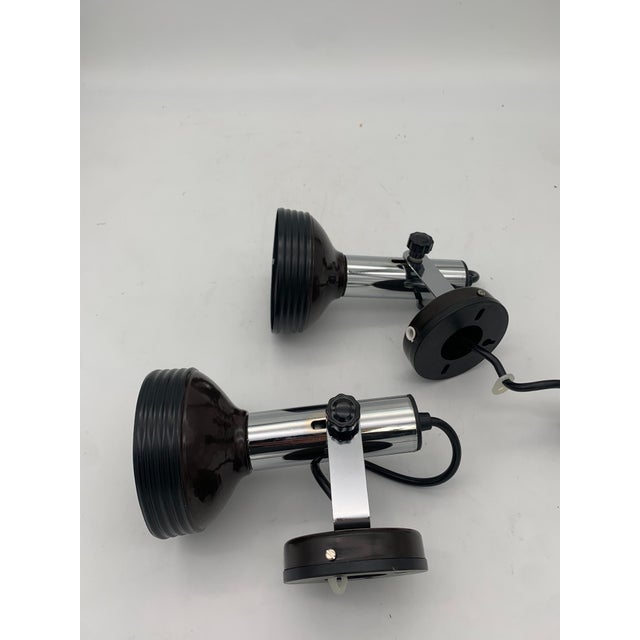 1970s Wall Lamps attributed to Stilnovo, 1970, Set of 2 For Sale - Image 5 of 5